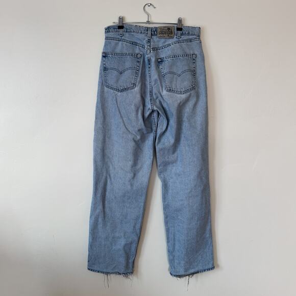 levi's vintage silver tab baggy lightwash y2k denim jeans sz 32 - Picture 1 of 3